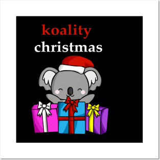 Koality Christmas Happy Koala Posters and Art